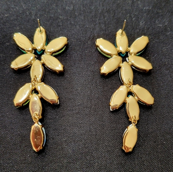 Multicolor Crystal Drop Earrings – Sparkling Statement Jewelry - Picture 2 of 3